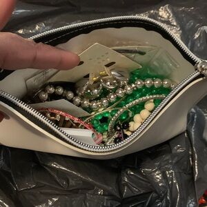 2lbs Jewelry bundle in makeup bag